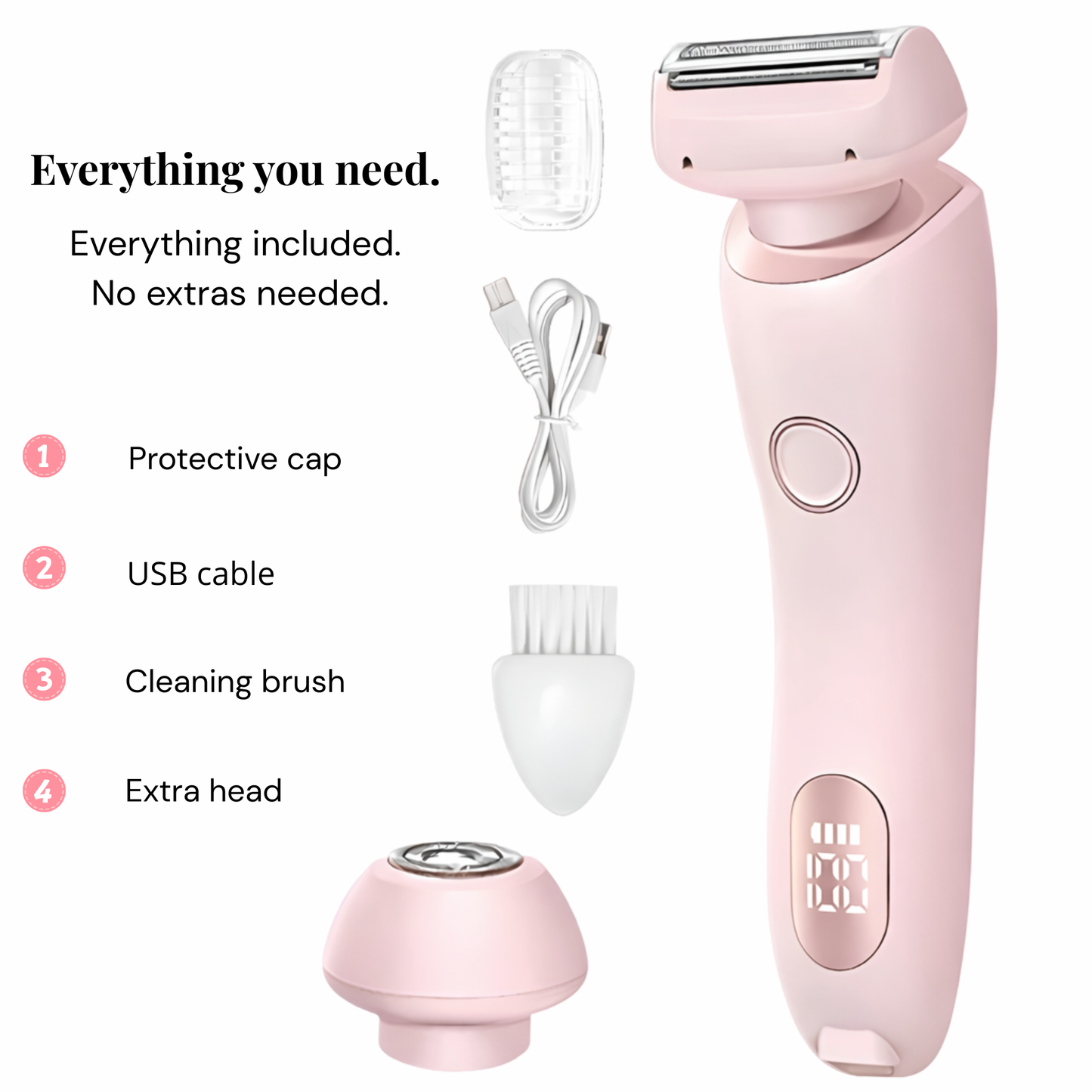 2-IN-1 SHOWER SHAVER (IPX7)